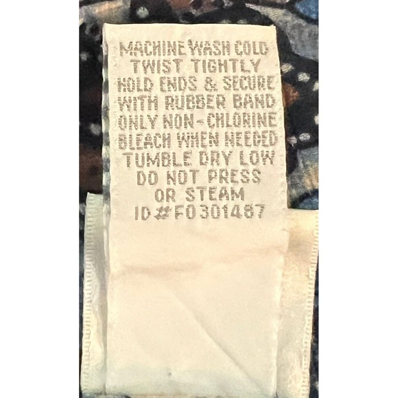 Vintage Sheer Boho Blouse Fashion Bug Ruffled Sleeves Ties In Back | Size L - Picture 9 of 9